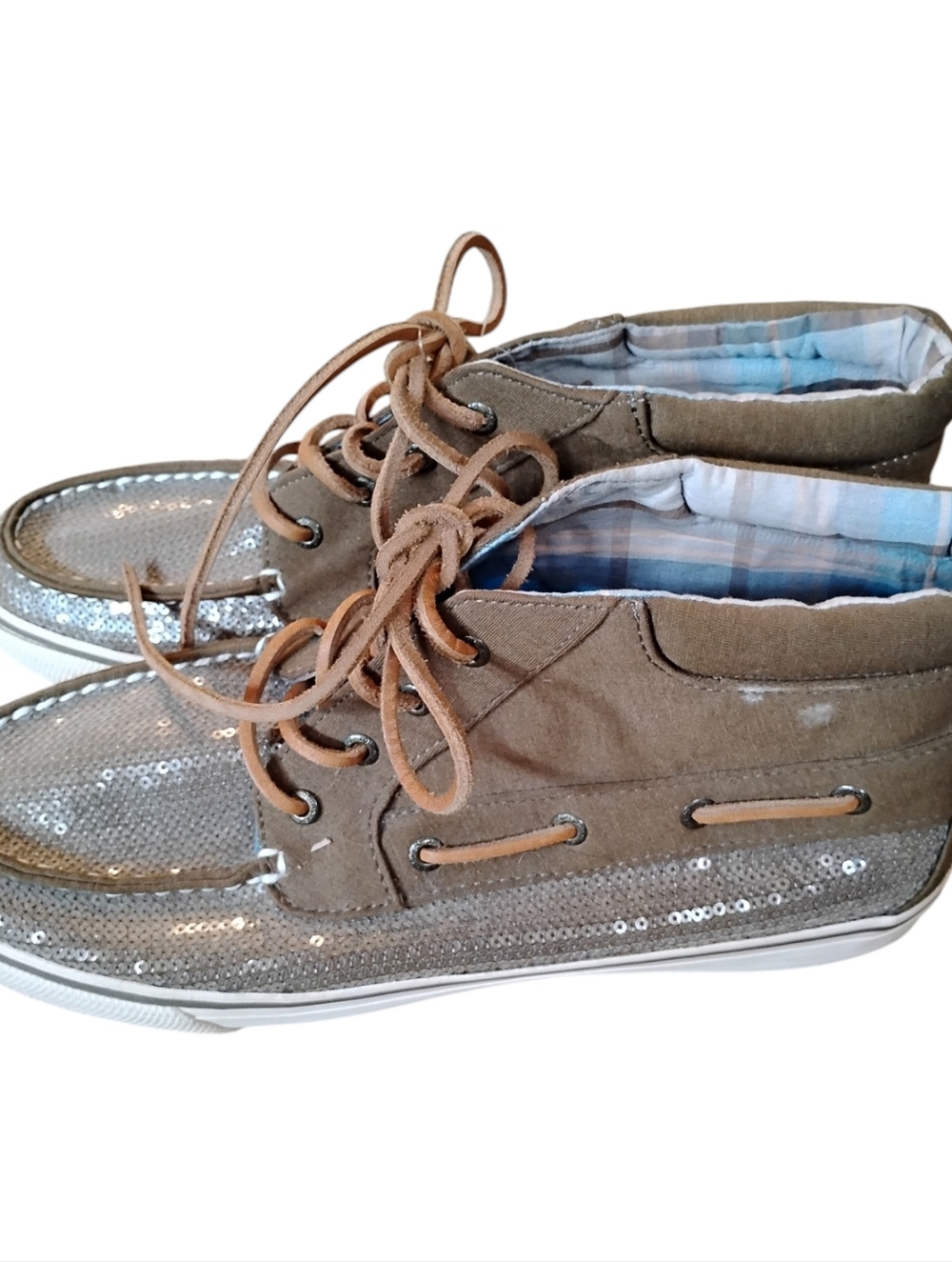 Sperry‎ Tan Suede Sequin Casual Shoes Size 11